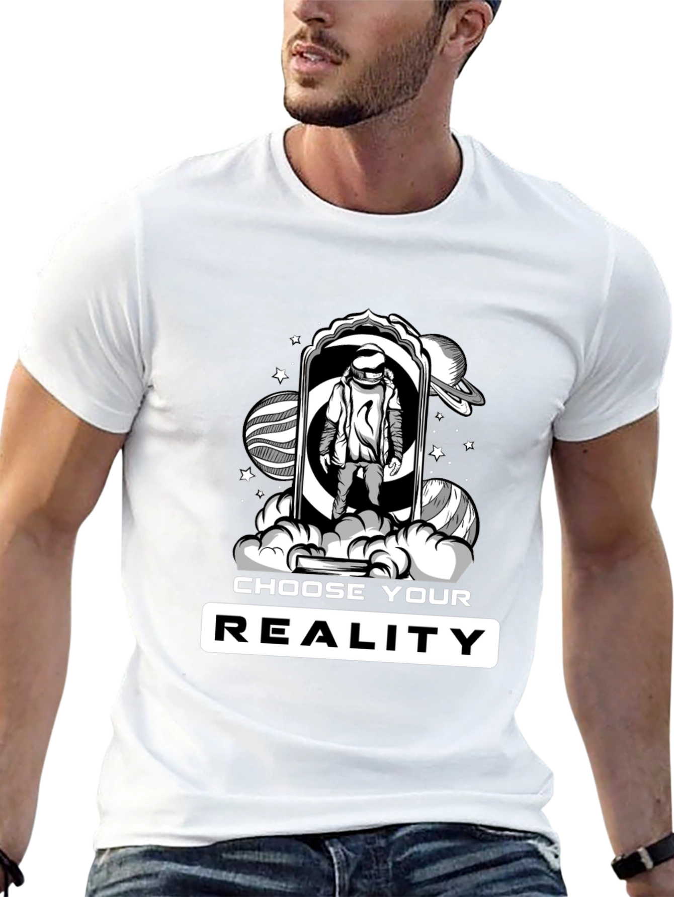 Choose Your Reality T-Shirt - Astronaut in Space