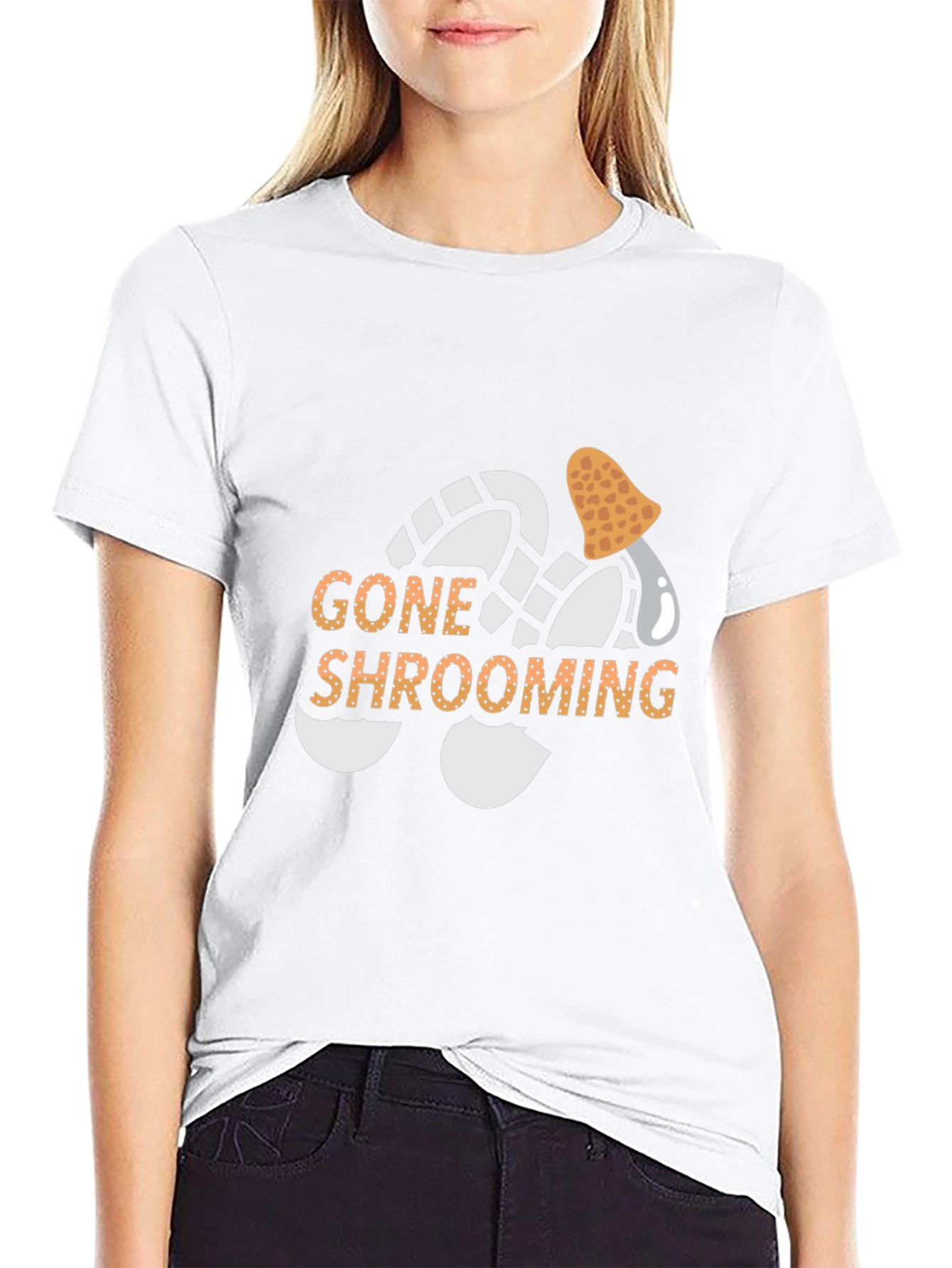 Gone Shrooming Graphic T-Shirt - Black