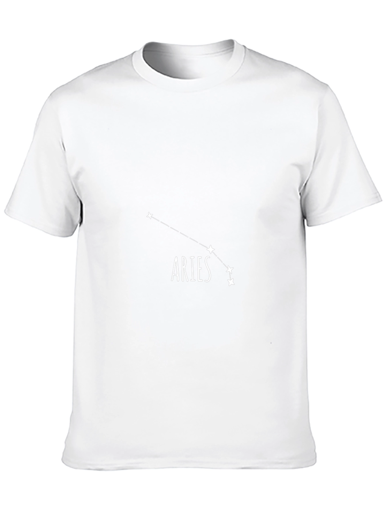 Aries Constellation Black Graphic Tee
