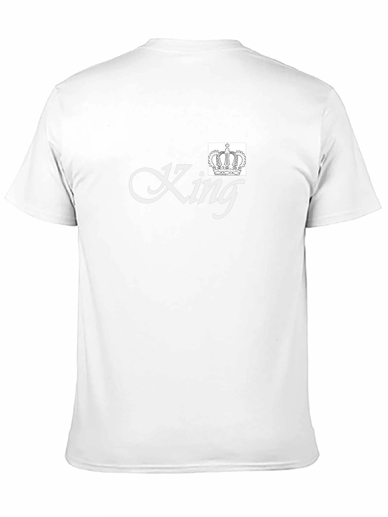 King Graphic Black T-Shirt - Crown Design