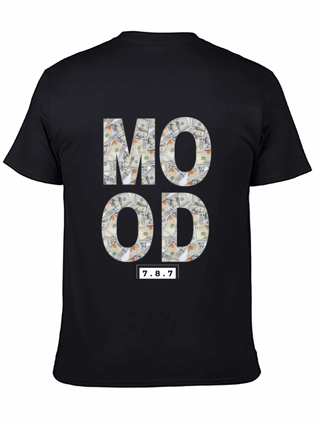 Money Mood Black Graphic T-Shirt