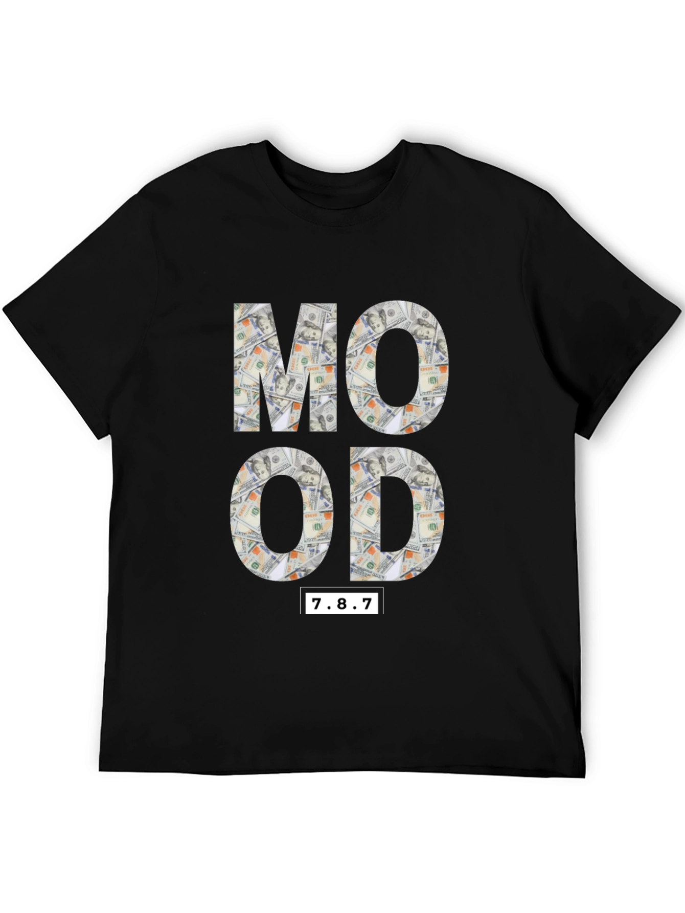 Money Mood Black Graphic T-Shirt
