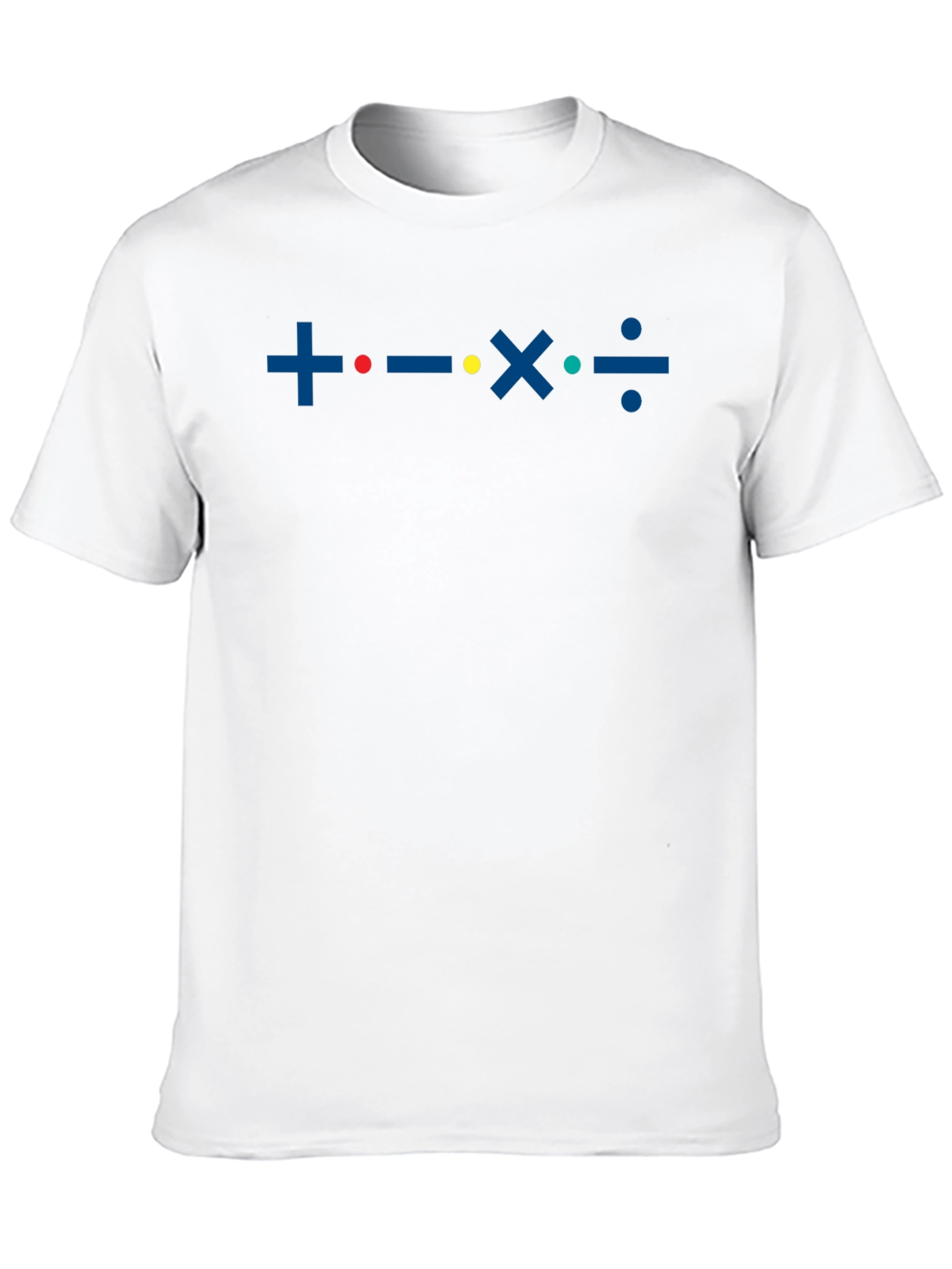 Math Symbols Graphic T-Shirt - Black Cotton Tee