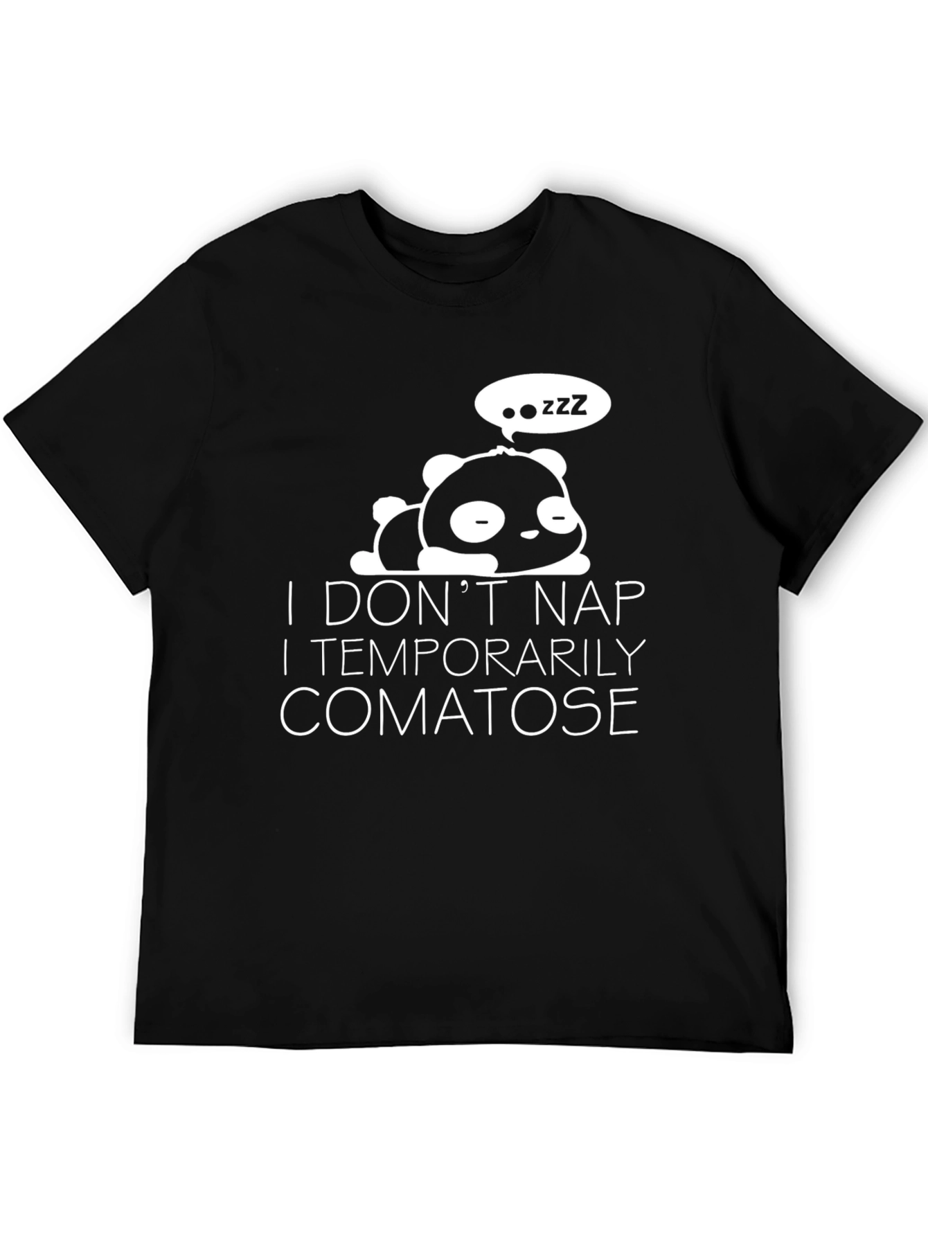 Comatose Panda Graphic T-Shirt