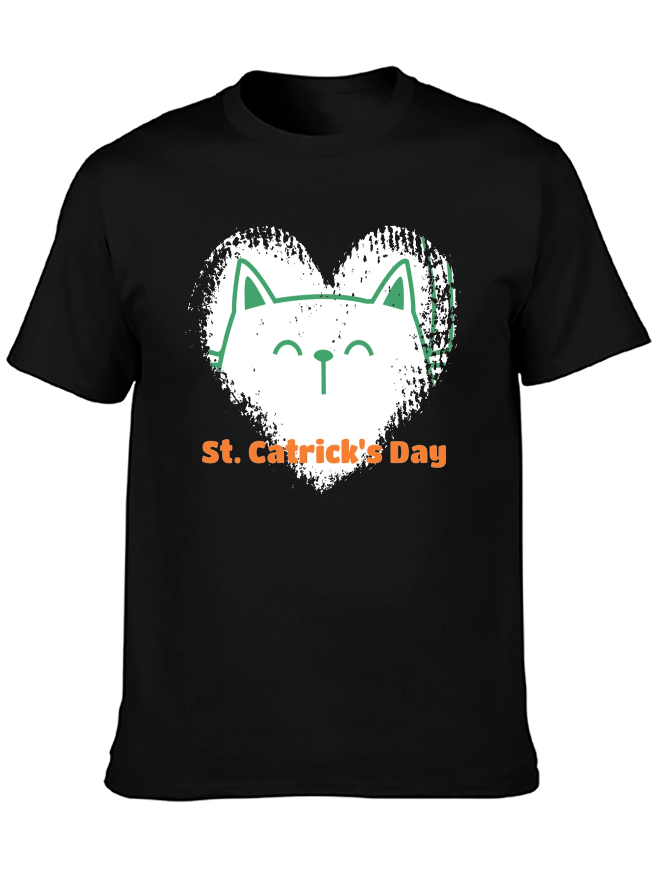 St. Catricks Day Black T-Shirt