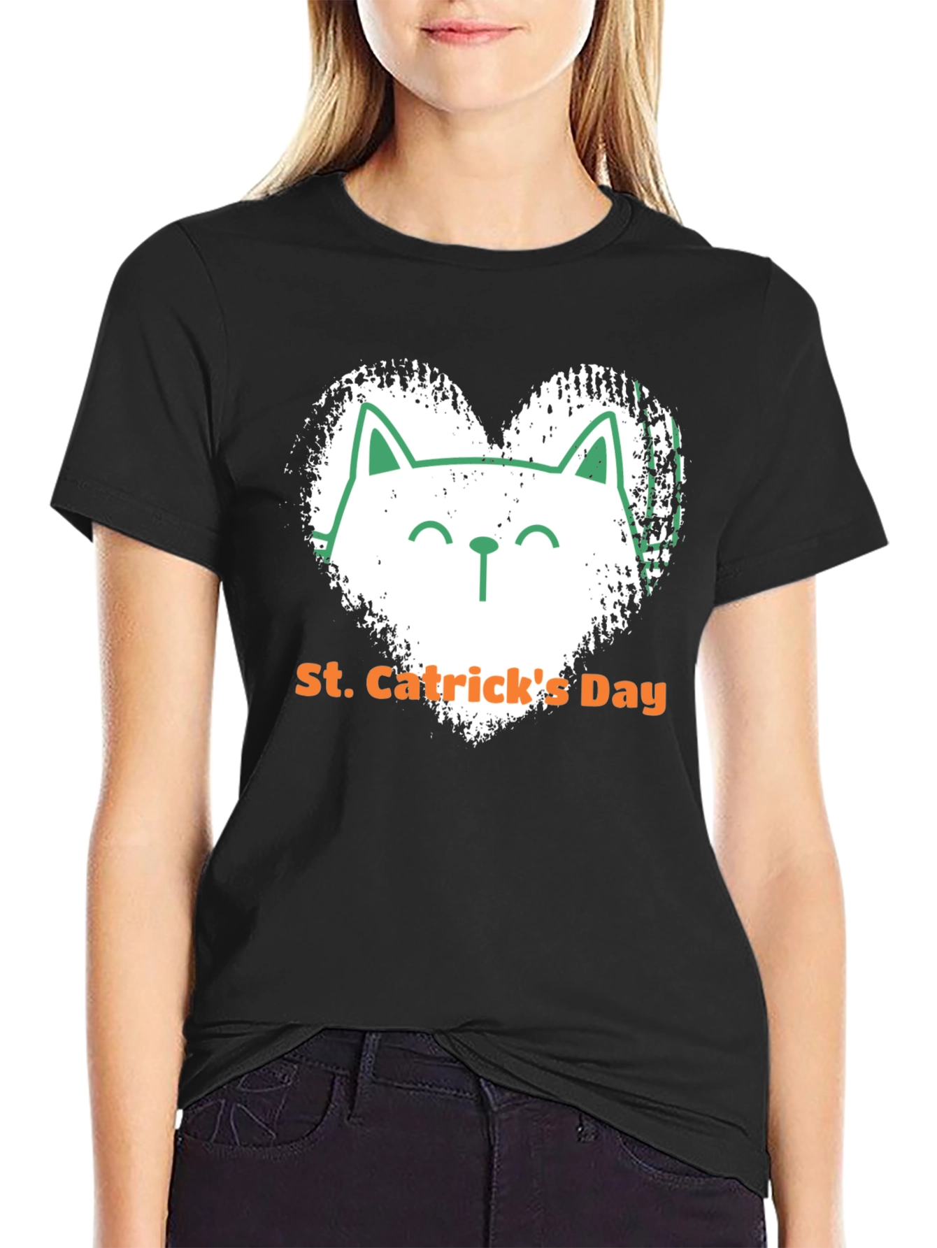 St. Catricks Day Black T-Shirt
