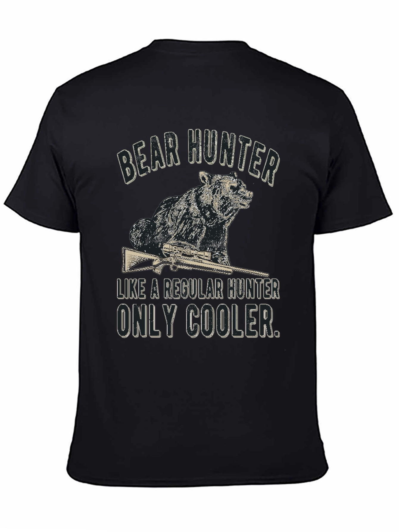 Bear Hunter Graphic Tee - Cool & Casual