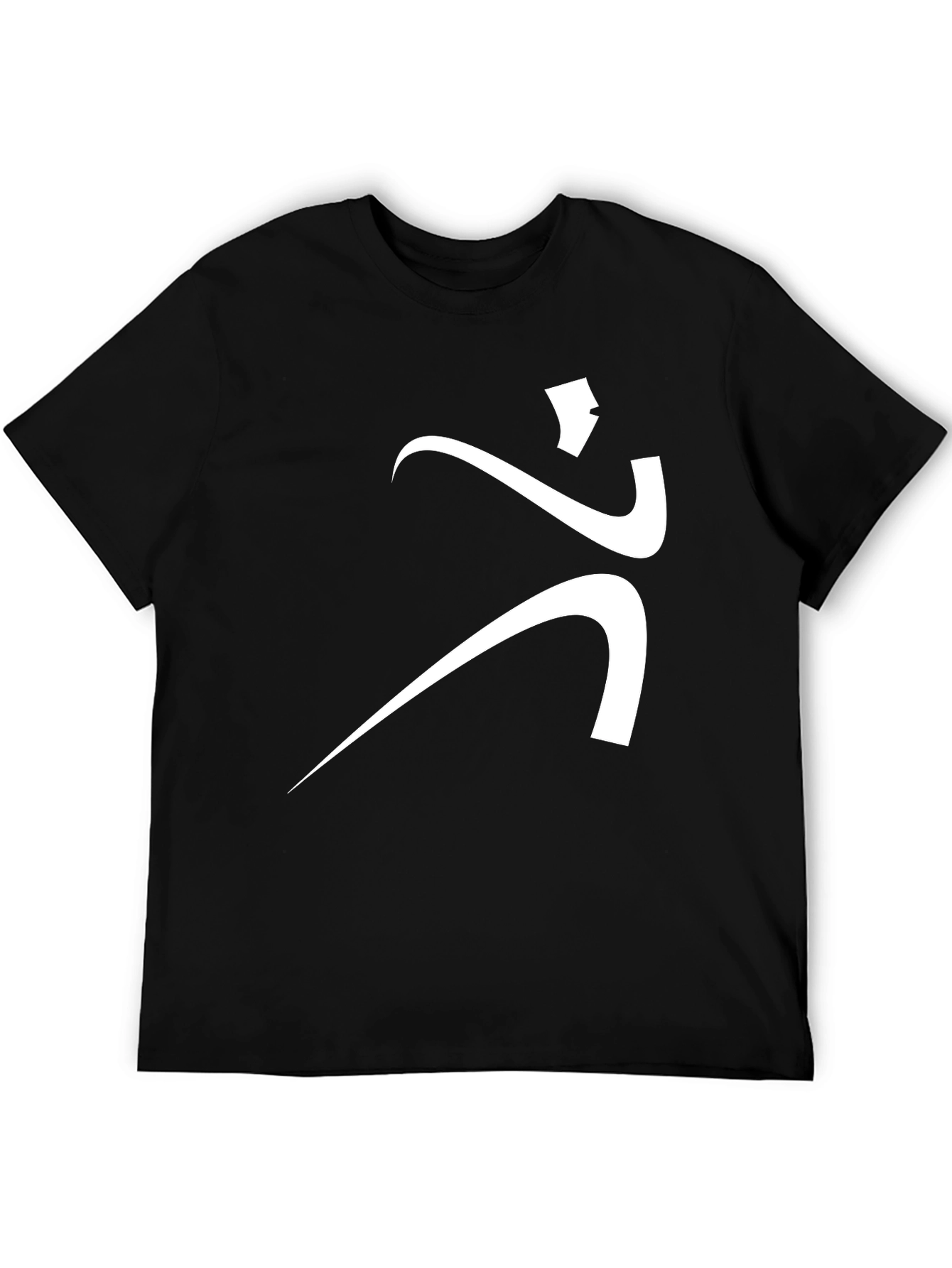 Modern Art Graphic Tee - Black
