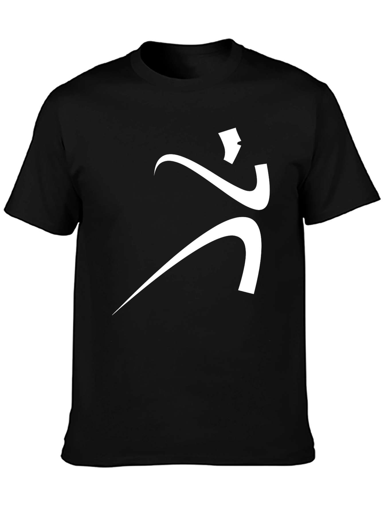 Modern Art Graphic Tee - Black