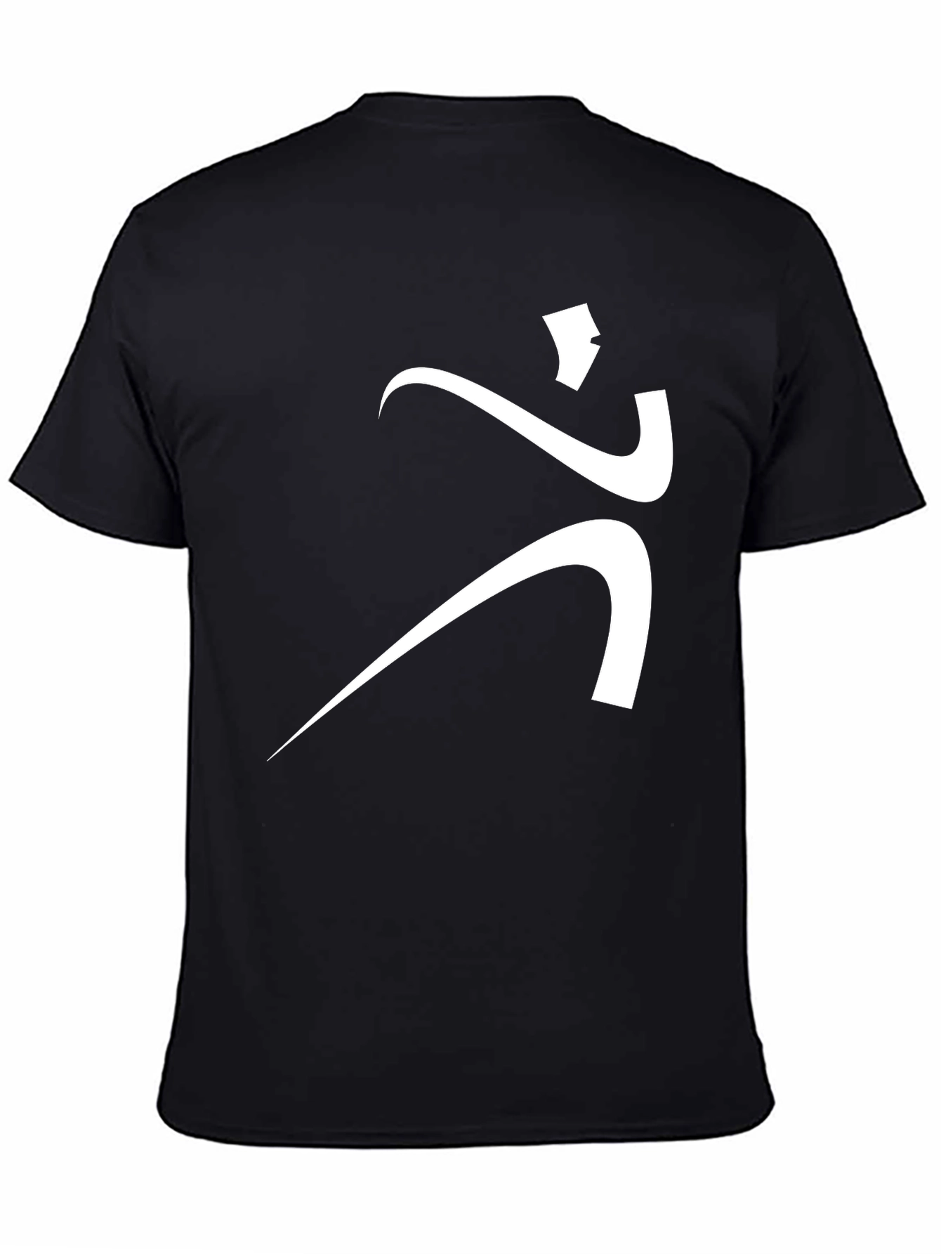 Modern Art Graphic Tee - Black