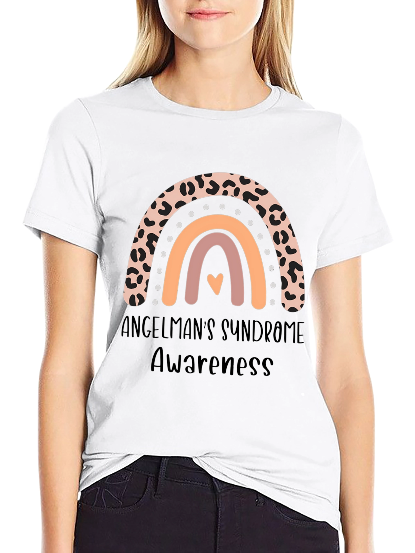 Angelmans Syndrome Awareness Rainbow T-Shirt