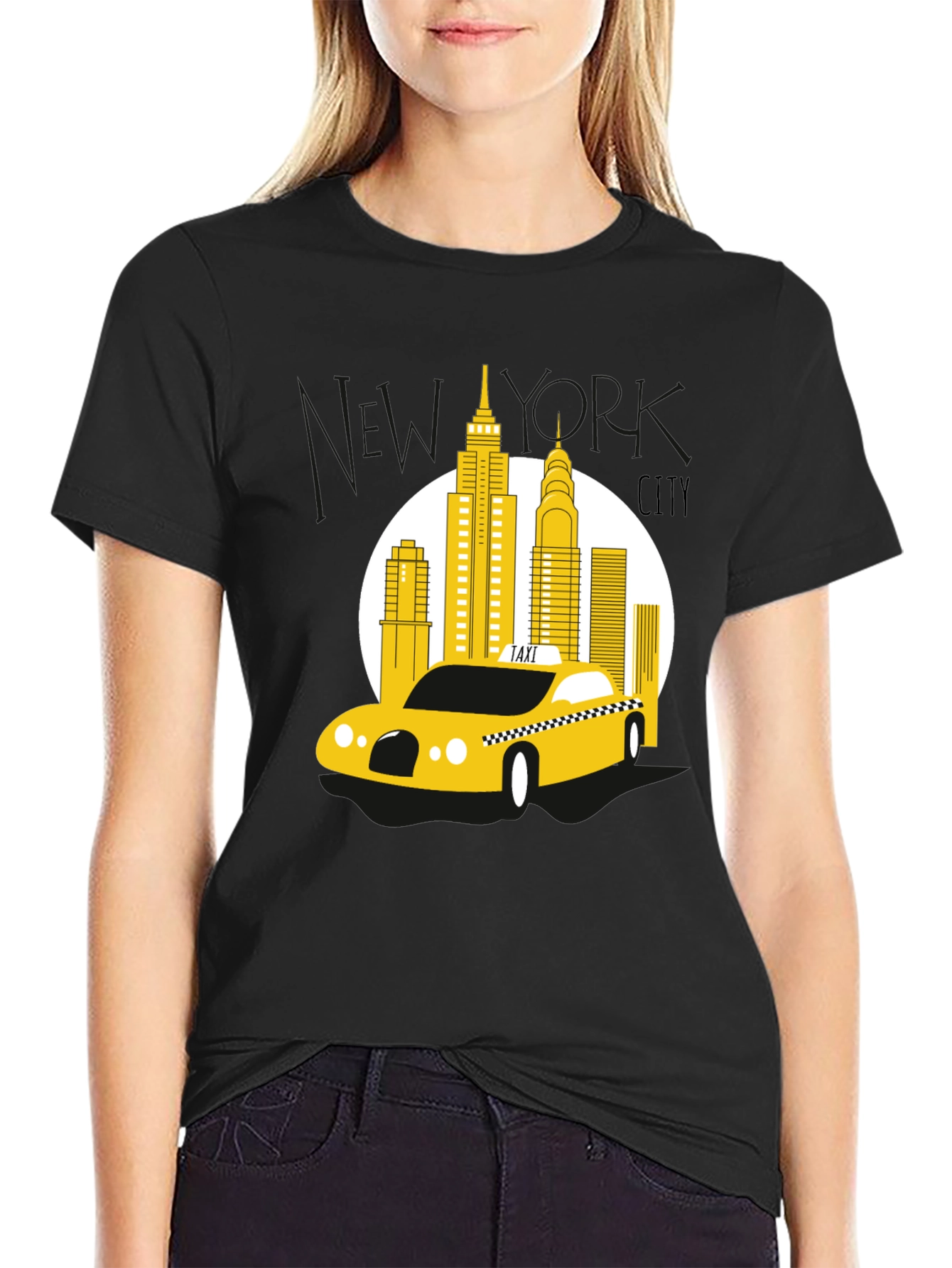 NYC Taxi T-Shirt - Cityscape Graphic Tee