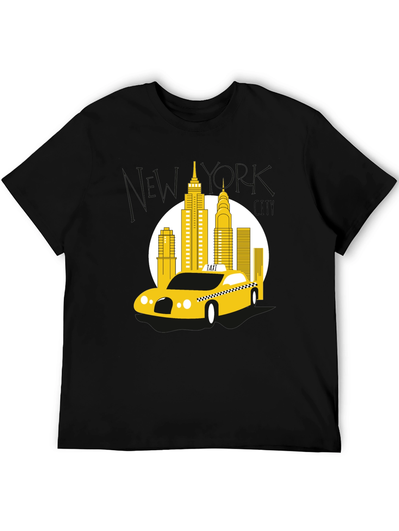 NYC Taxi T-Shirt - Cityscape Graphic Tee