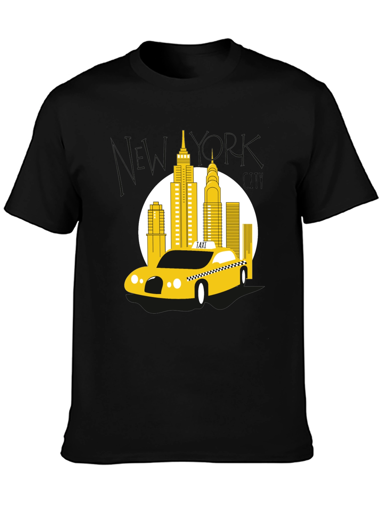 NYC Taxi T-Shirt - Cityscape Graphic Tee