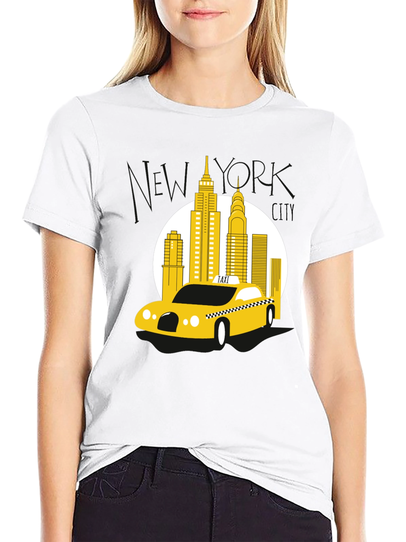 NYC Taxi T-Shirt - Cityscape Graphic Tee