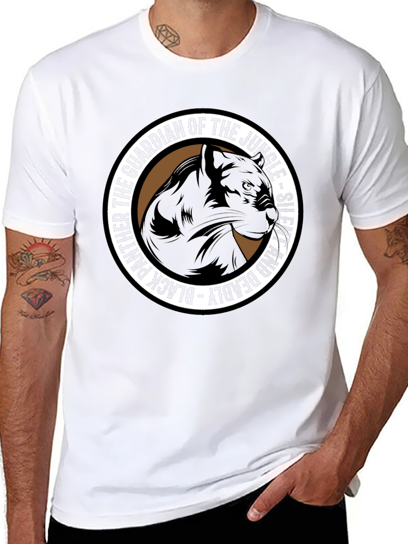 Black Panther Guardian Jungle Graphic Tee