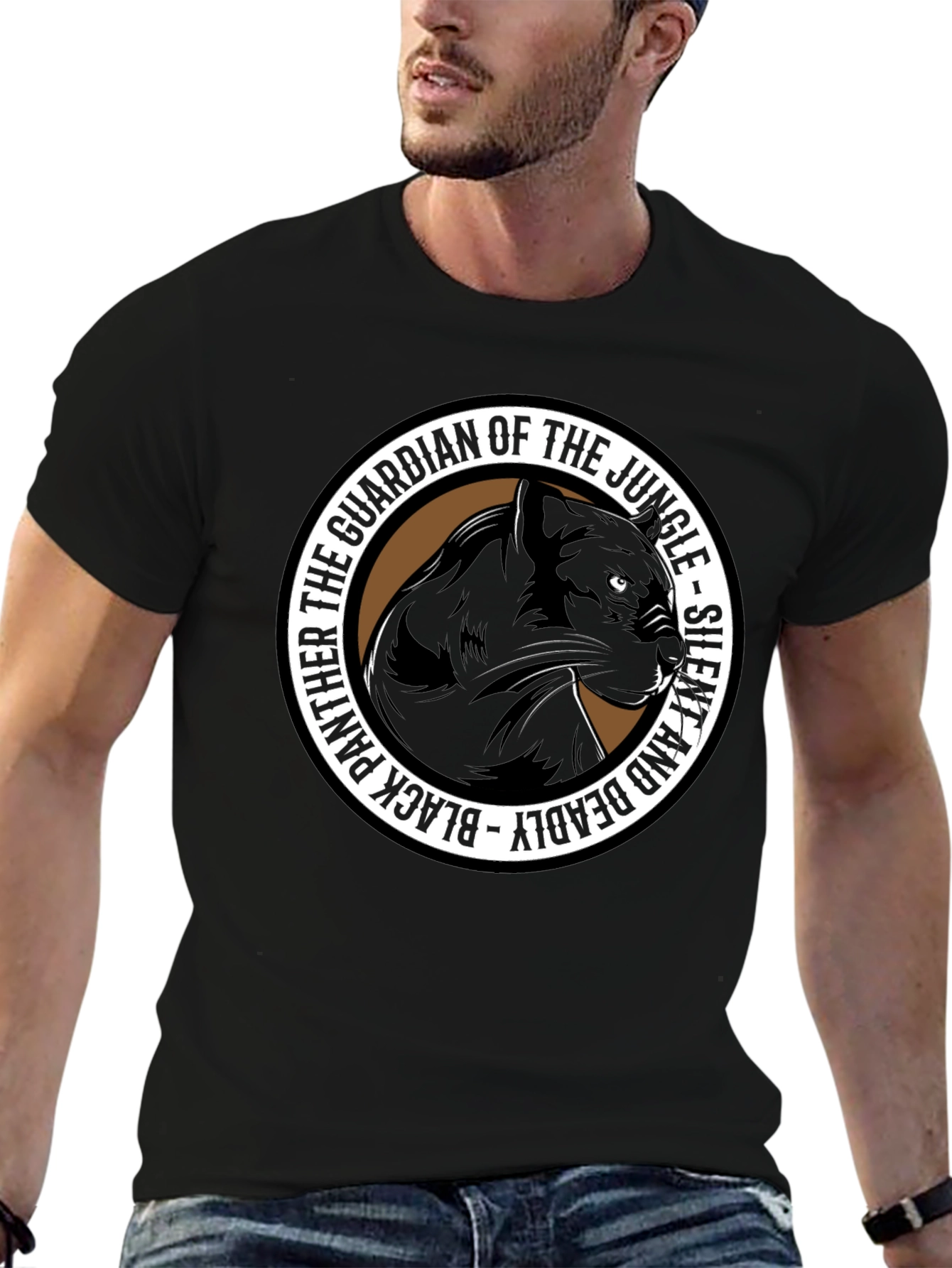 Black Panther Guardian Jungle Graphic Tee