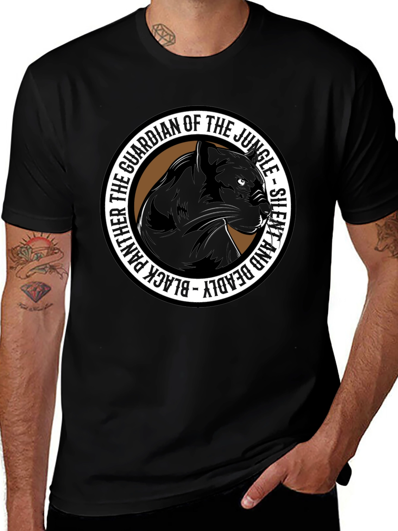 Black Panther Guardian Jungle Graphic Tee