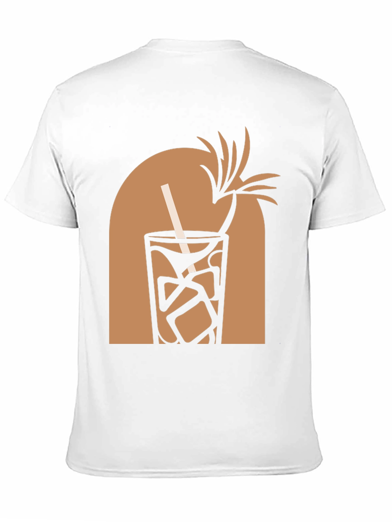 Tropical Cocktail Graphic Tee - Black