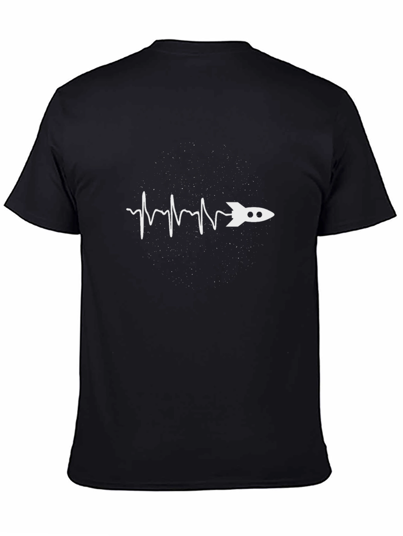 Rocket Heartbeat T-Shirt - Space Lover Tee