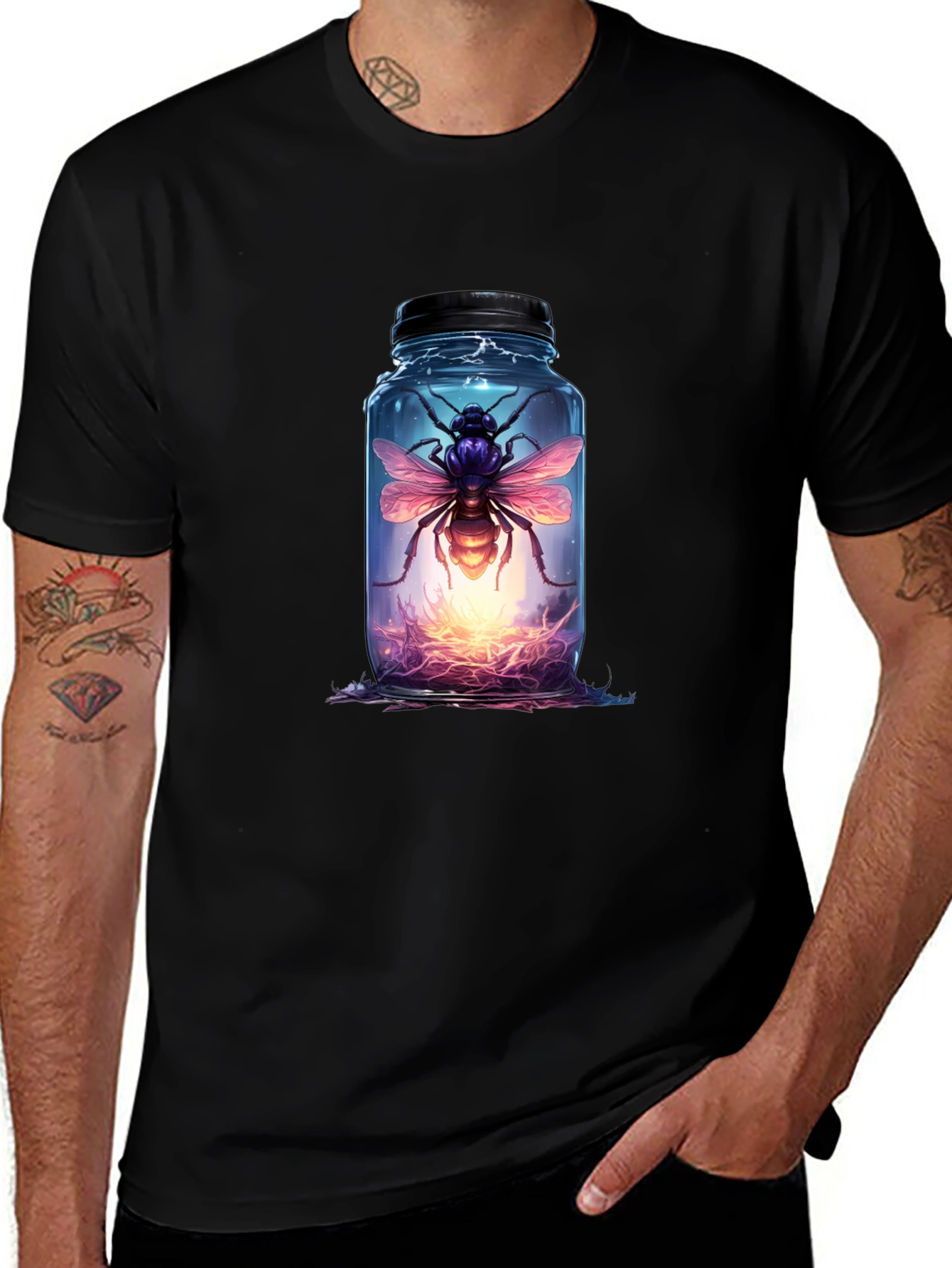 Jarred Bee Graphic Tee - Black T-Shirt