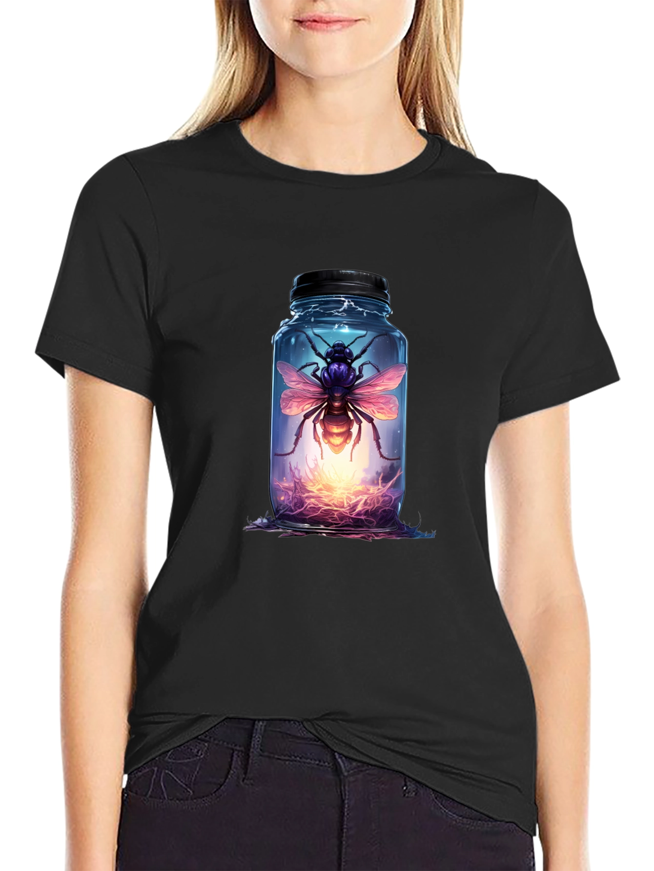 Jarred Bee Graphic Tee - Black T-Shirt