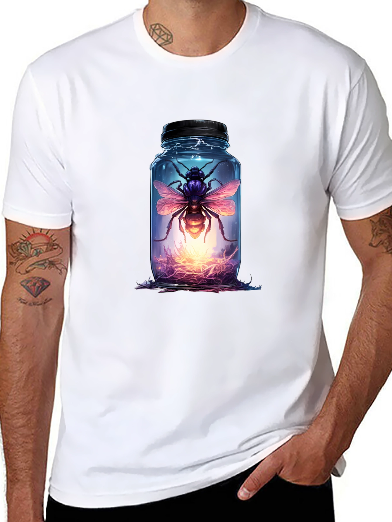 Jarred Bee Graphic Tee - Black T-Shirt