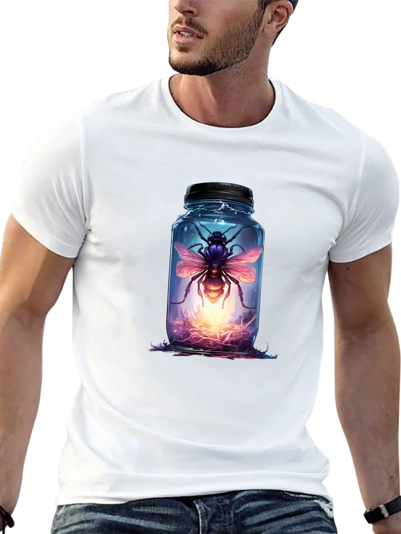 Jarred Bee Graphic Tee - Black T-Shirt
