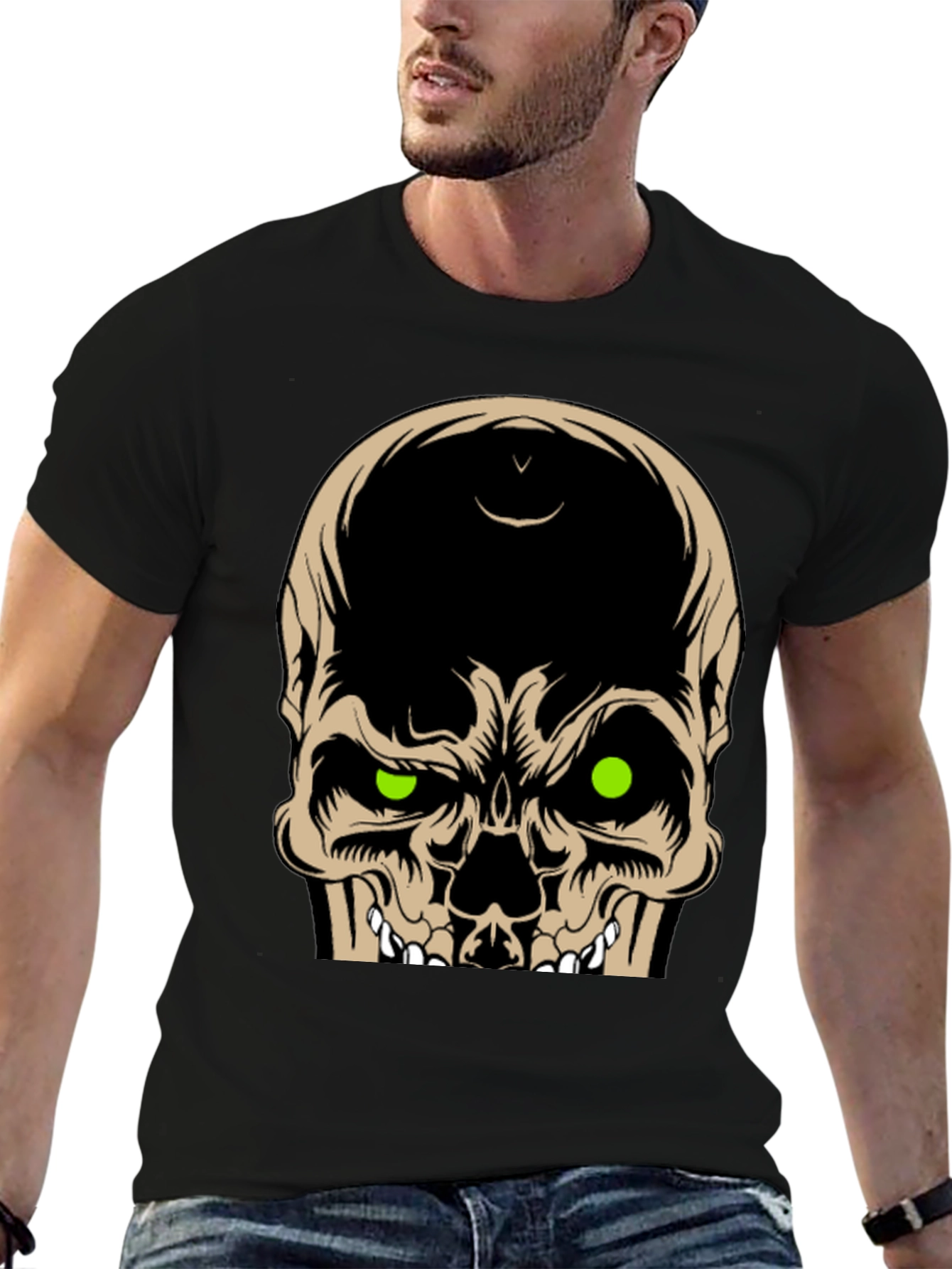 Skull Graphic Tee - Mens Black T-Shirt