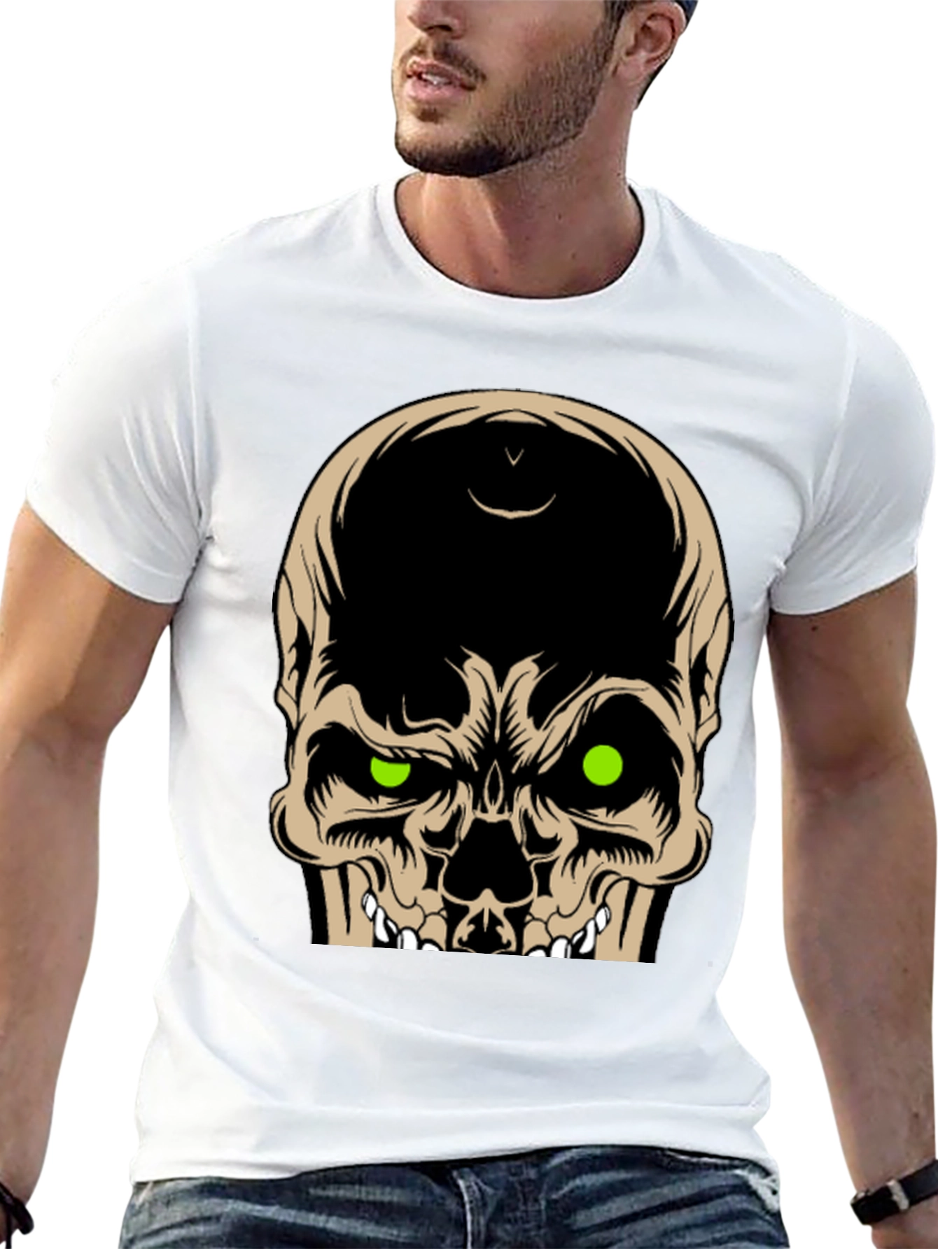 Skull Graphic Tee - Mens Black T-Shirt