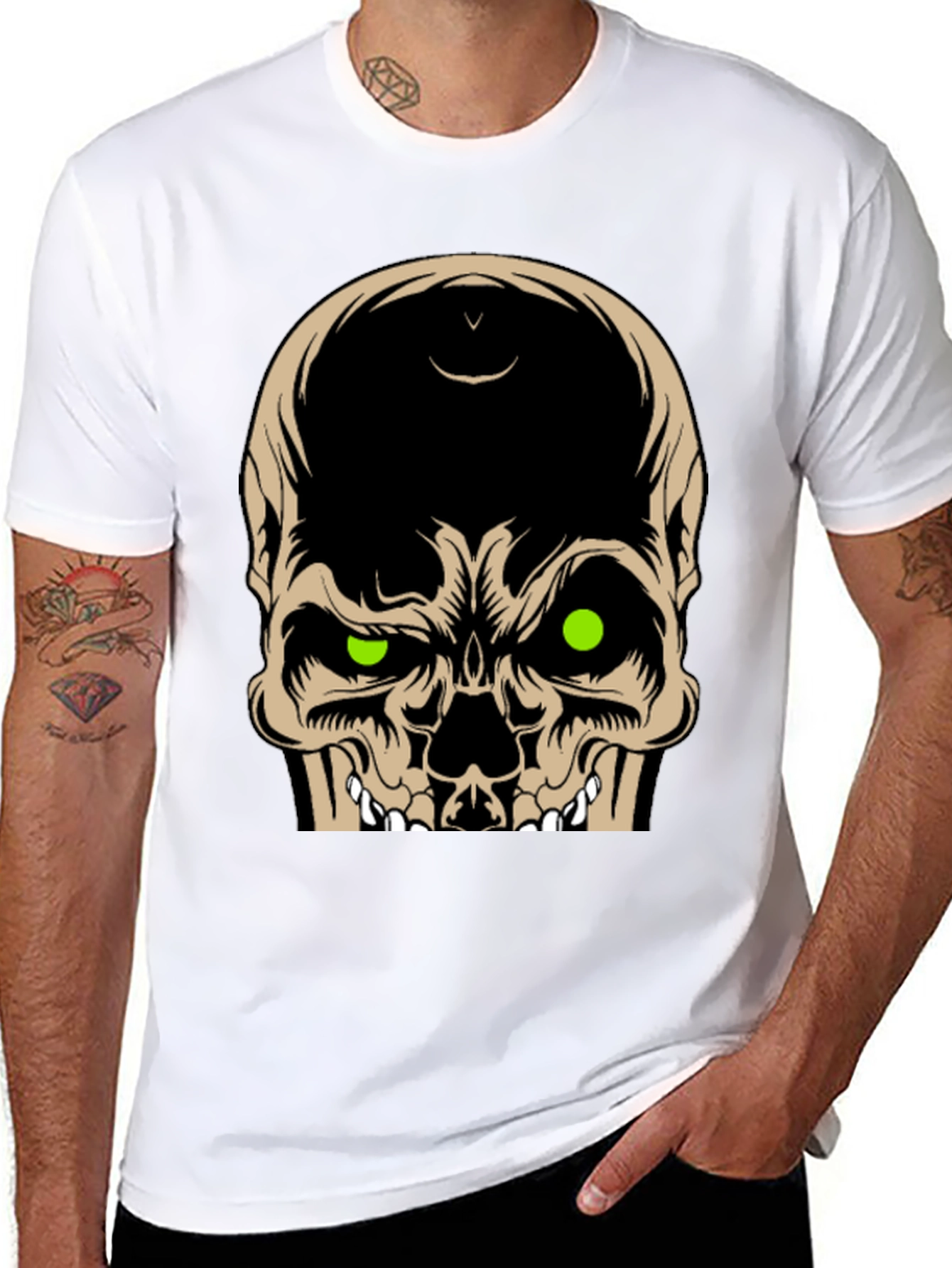 Skull Graphic Tee - Mens Black T-Shirt