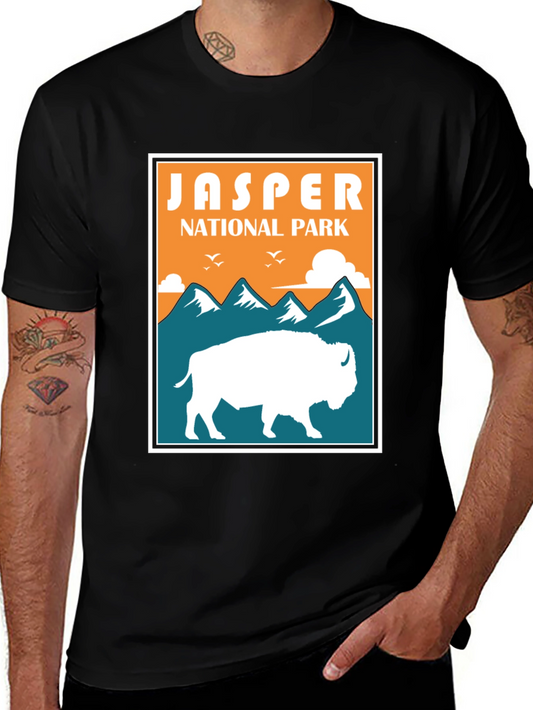 Jasper National Park Bison Graphic T-Shirt