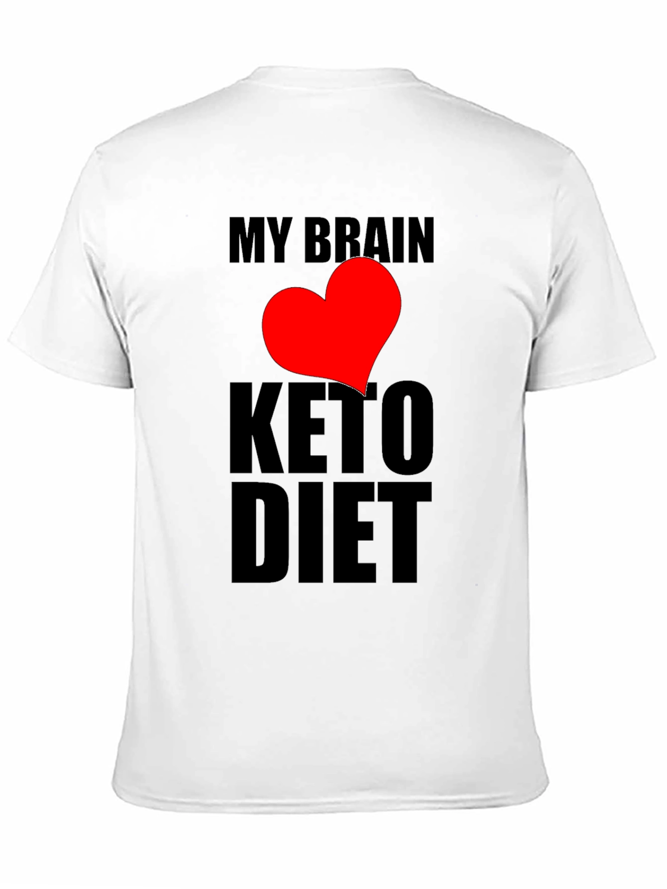 My Brain Loves Keto Diet Black T-Shirt