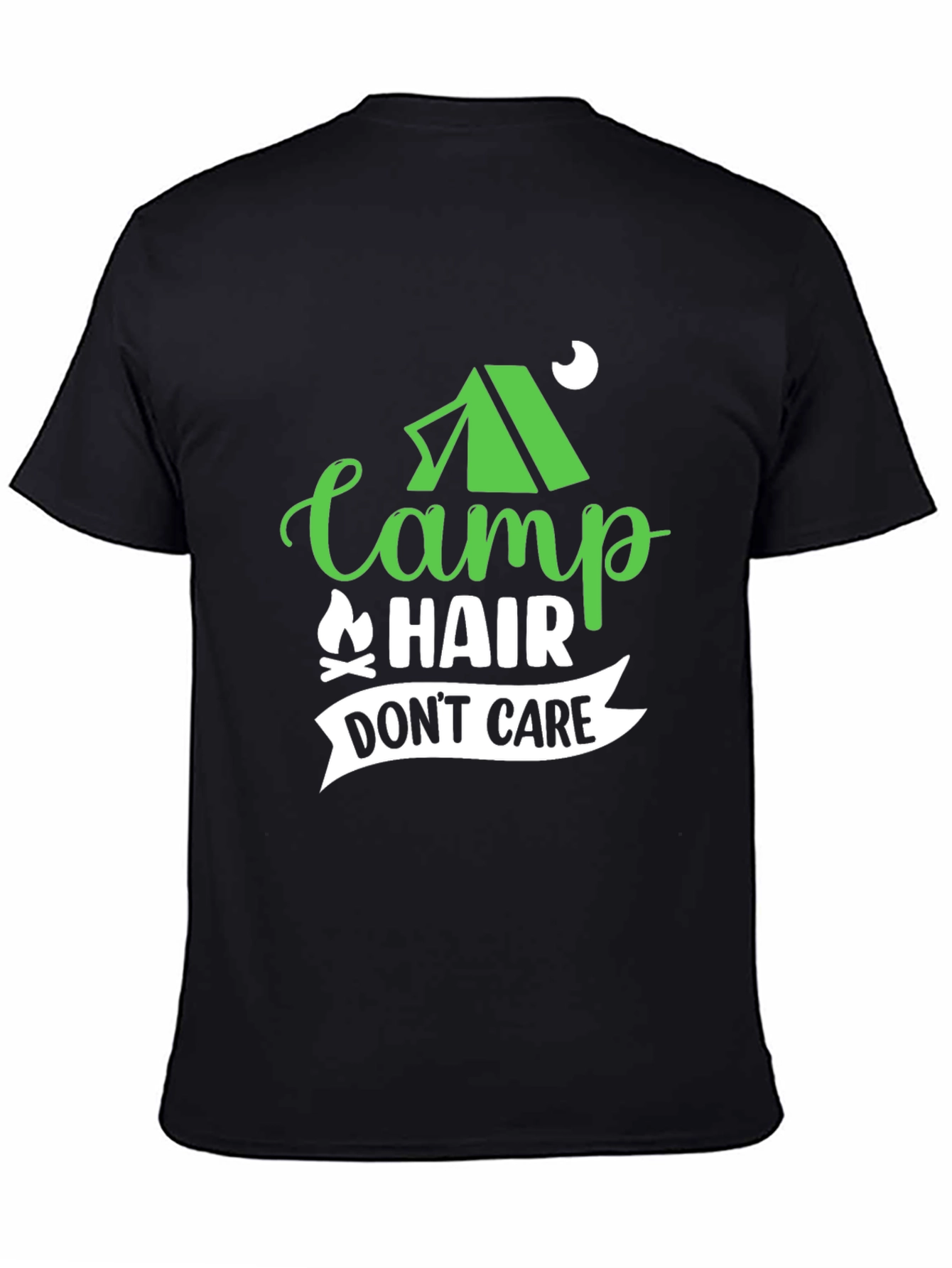 Camp Hair Dont Care Black T-Shirt
