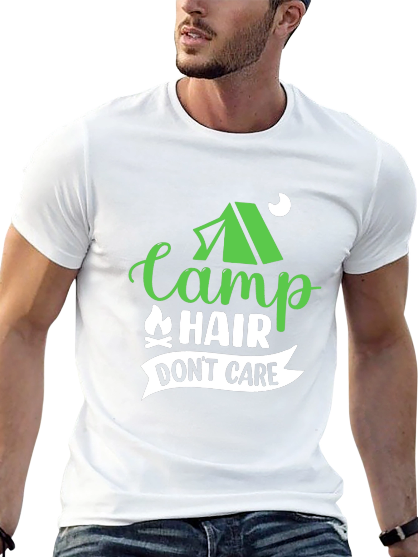 Camp Hair Dont Care Black T-Shirt