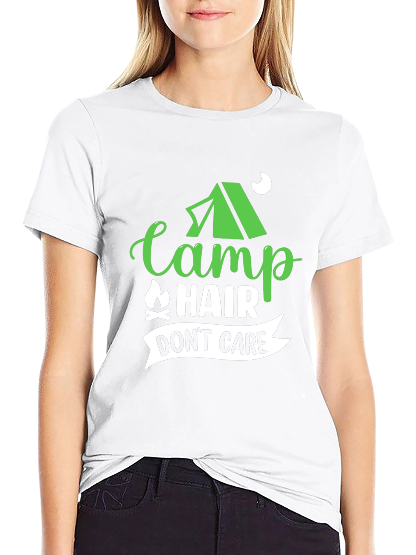 Camp Hair Dont Care Black T-Shirt