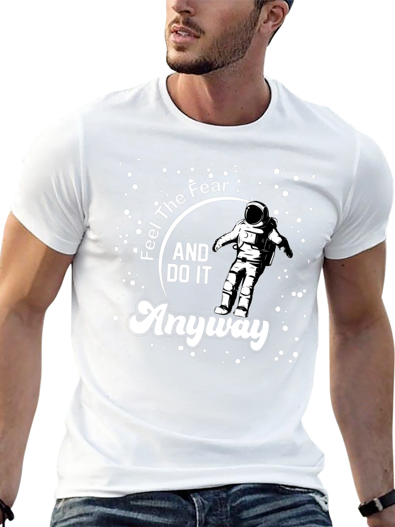 Feel The Fear Astronaut T-Shirt