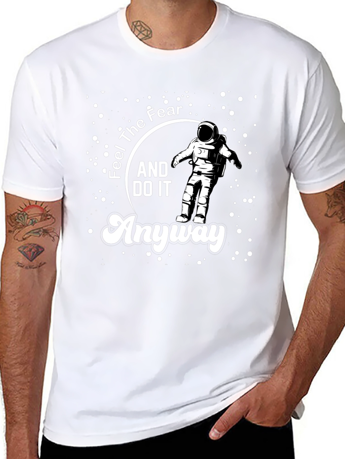 Feel The Fear Astronaut T-Shirt