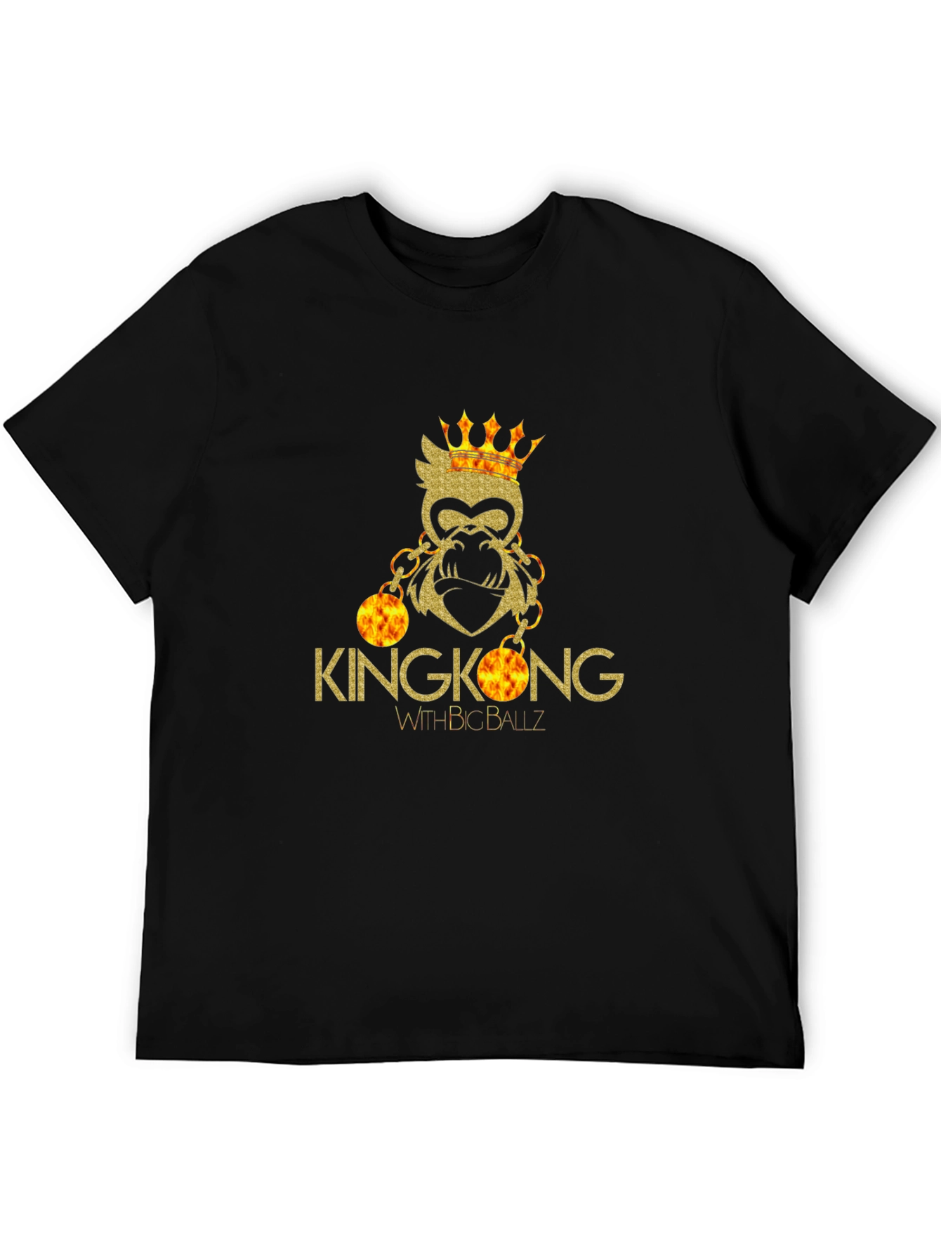 Kingkong With Big Ballz Black T-Shirt