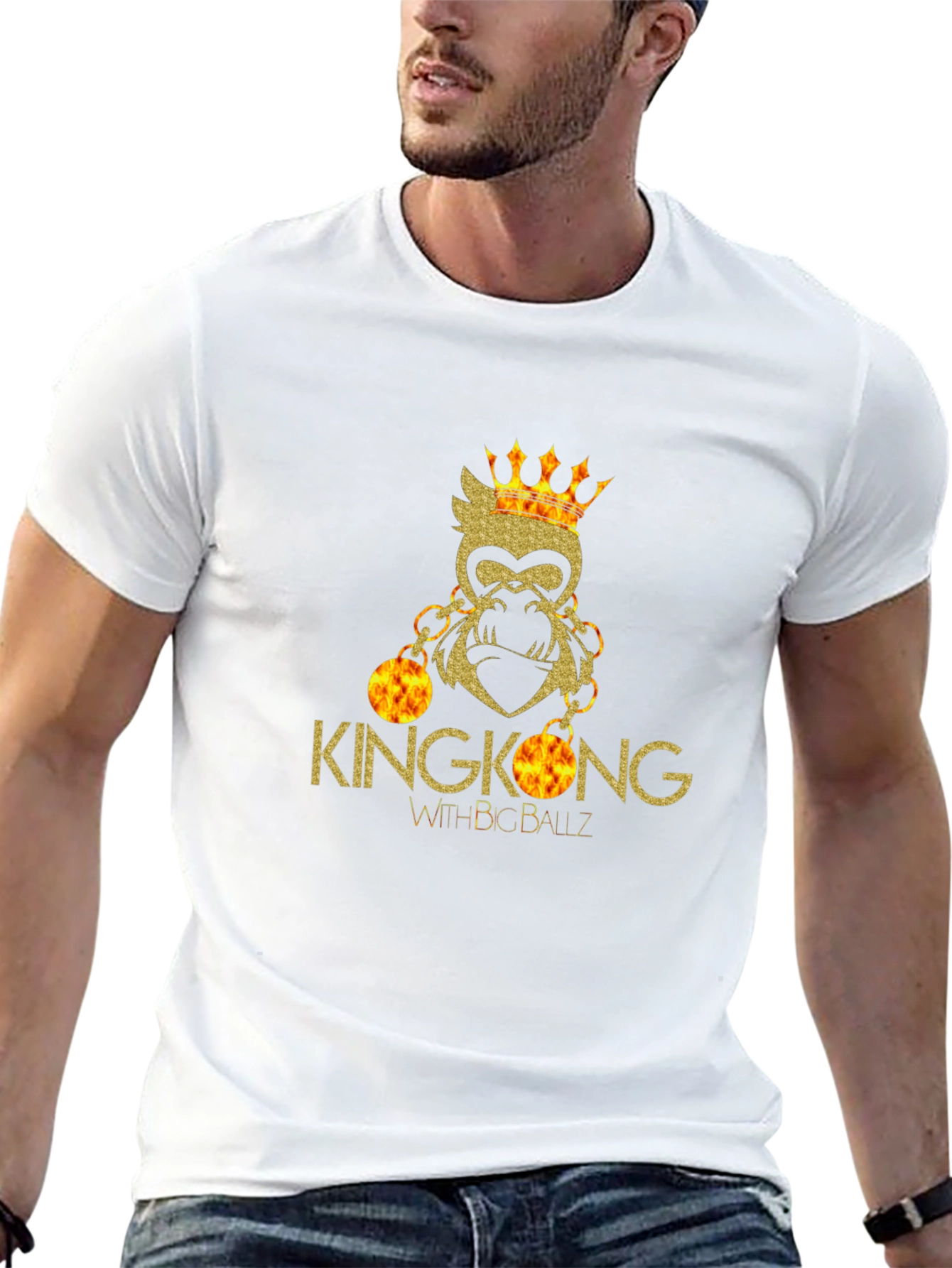 Kingkong With Big Ballz Black T-Shirt