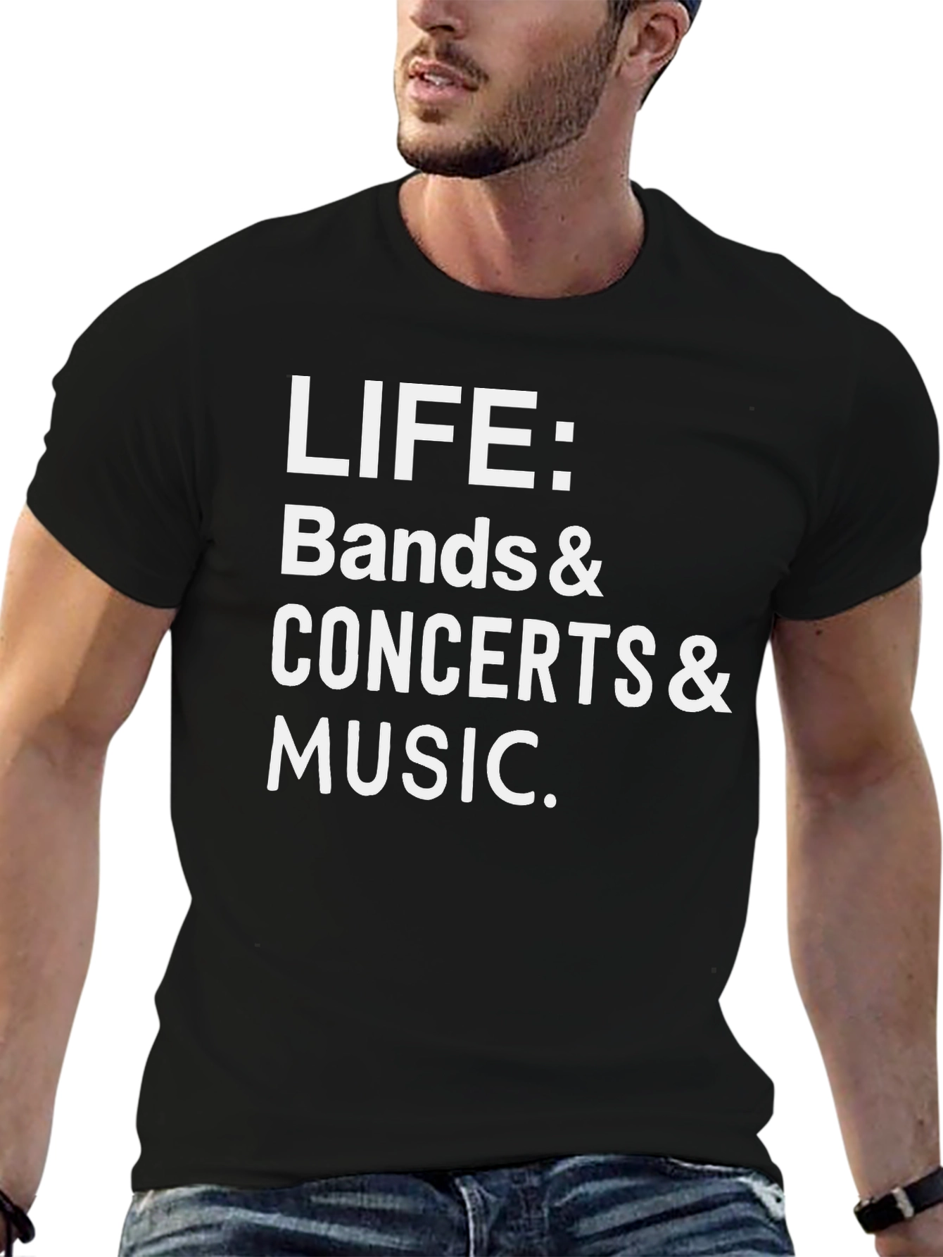 Life: Bands Concerts & Music Graphic Tee