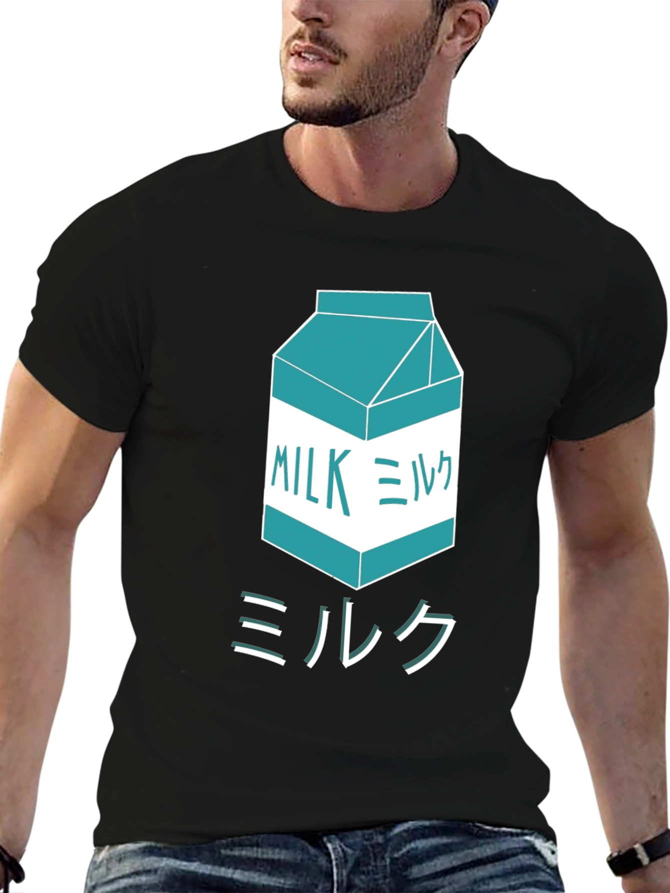 Japanese Milk Carton Graphic T-Shirt