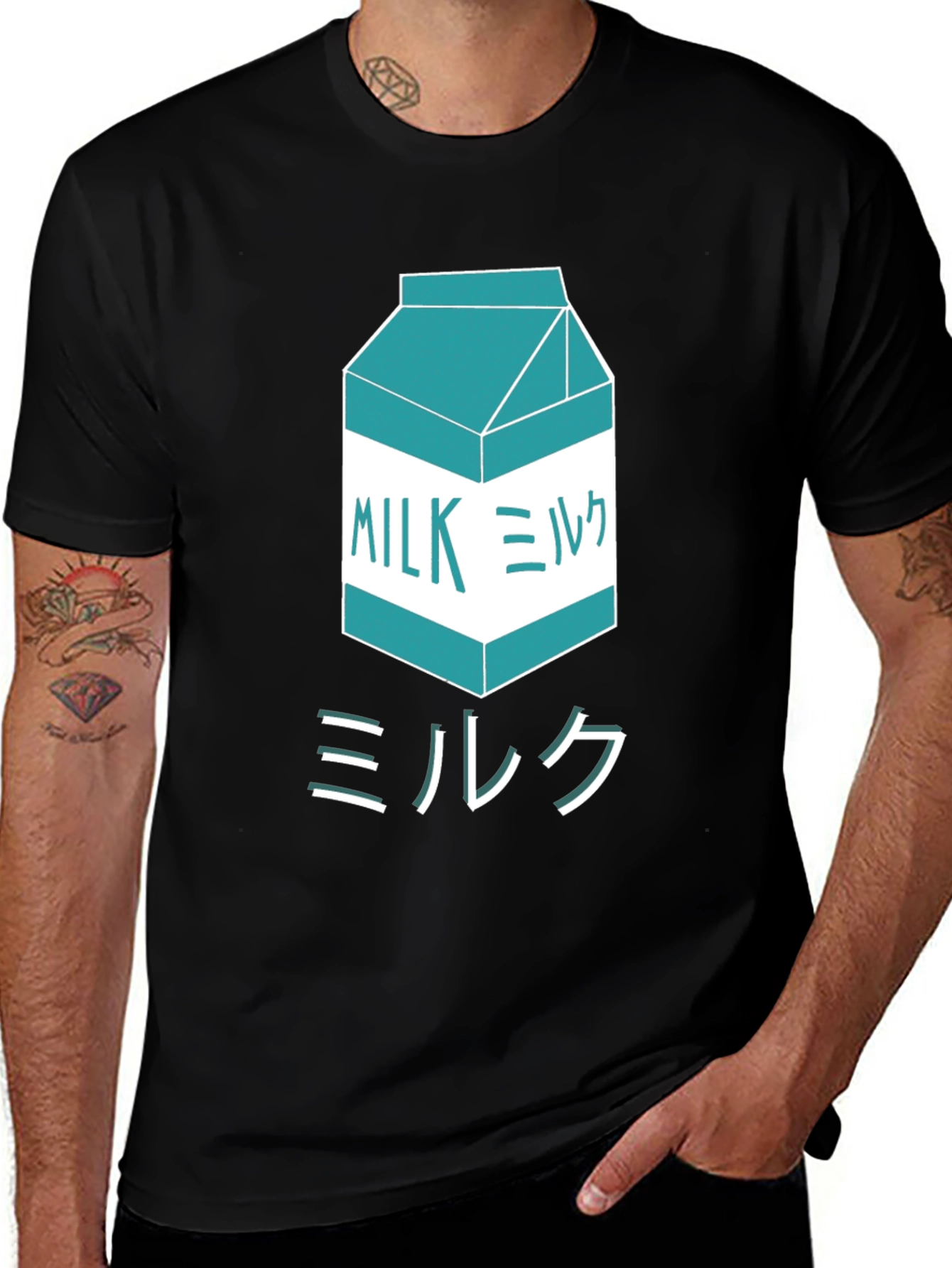 Japanese Milk Carton Graphic T-Shirt