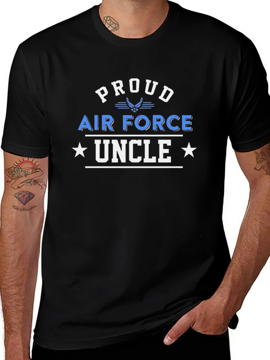 Proud Air Force Uncle Graphic T-Shirt