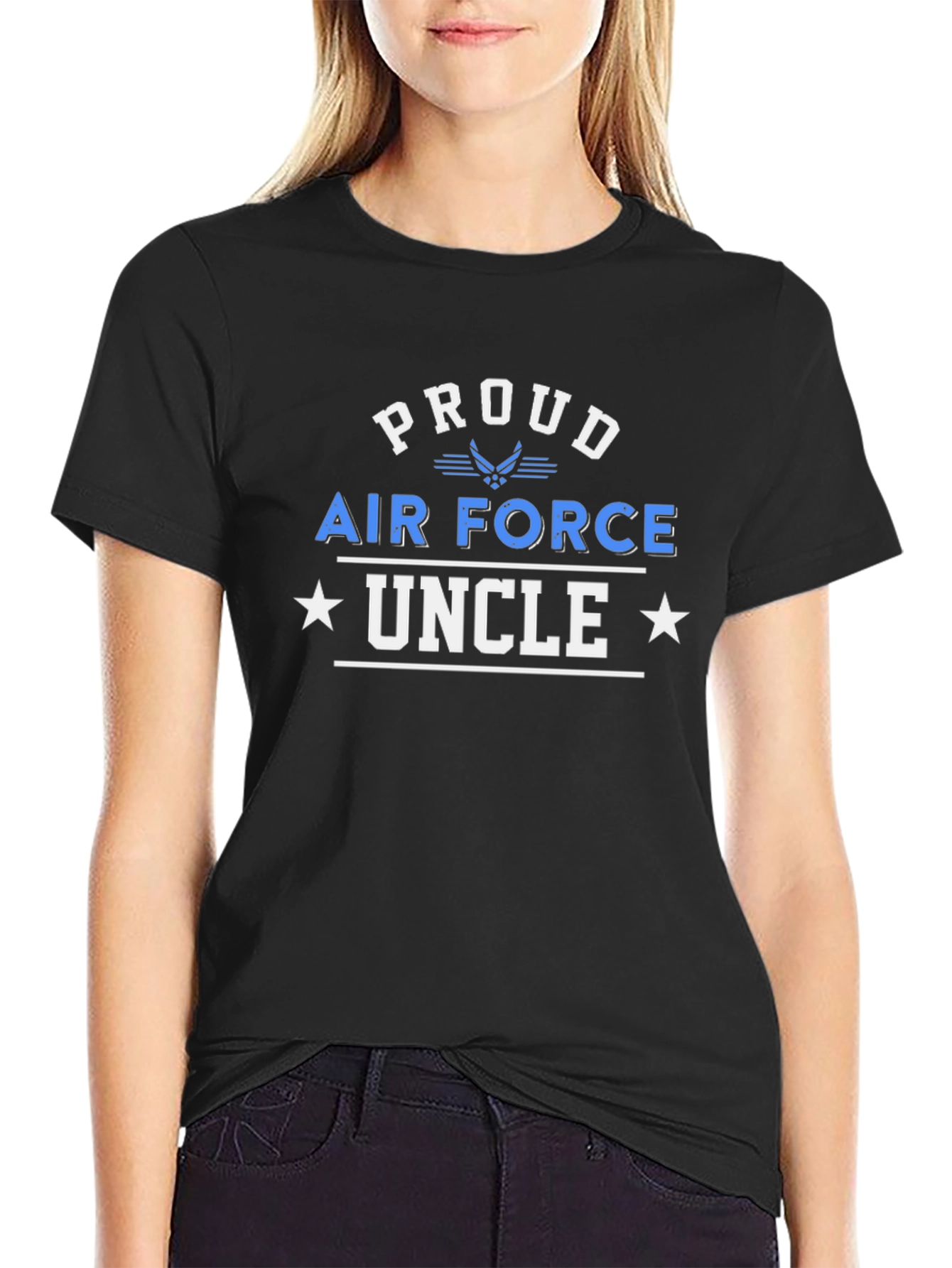 Proud Air Force Uncle Graphic T-Shirt