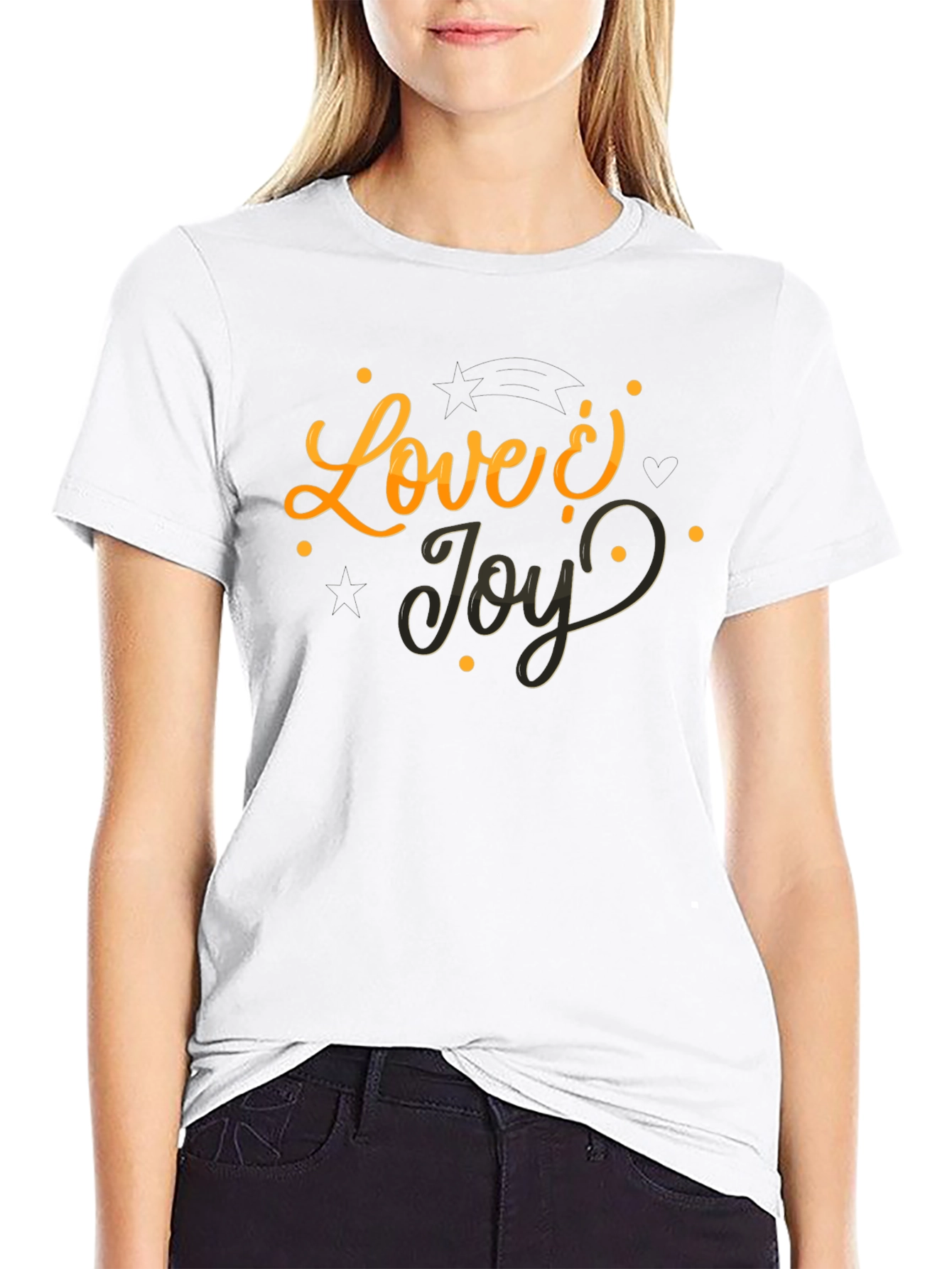 Love & Joy Black Graphic Tee