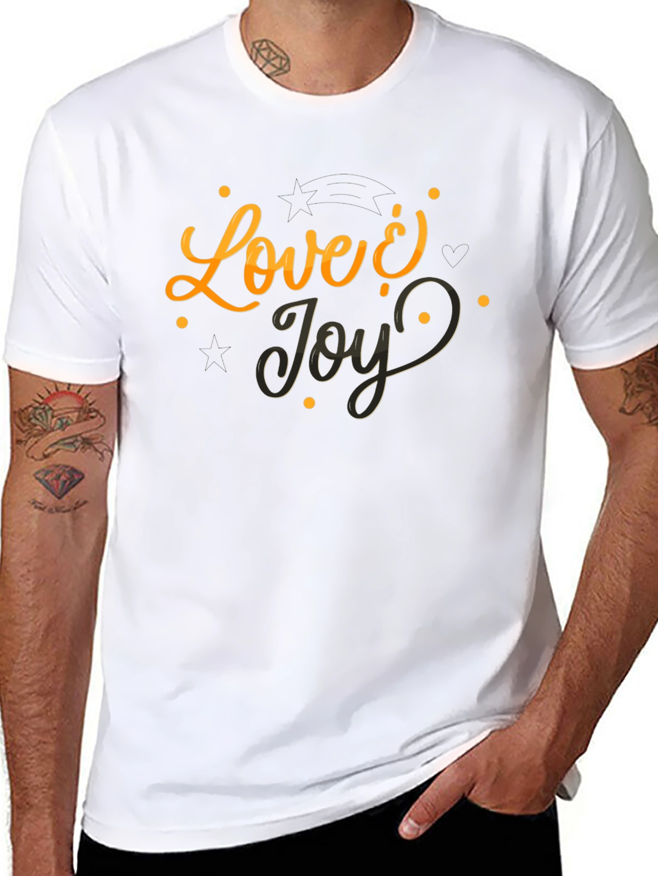 Love & Joy Black Graphic Tee