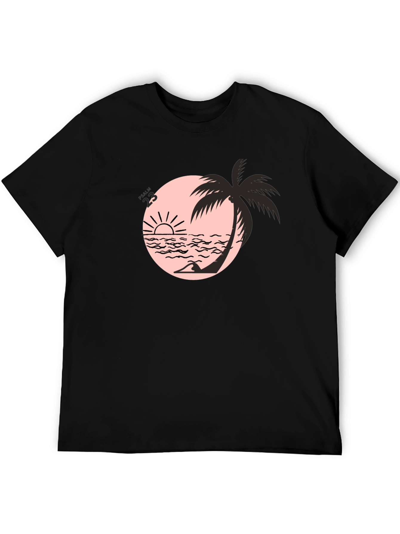 Black Beach Palm Graphic Tee