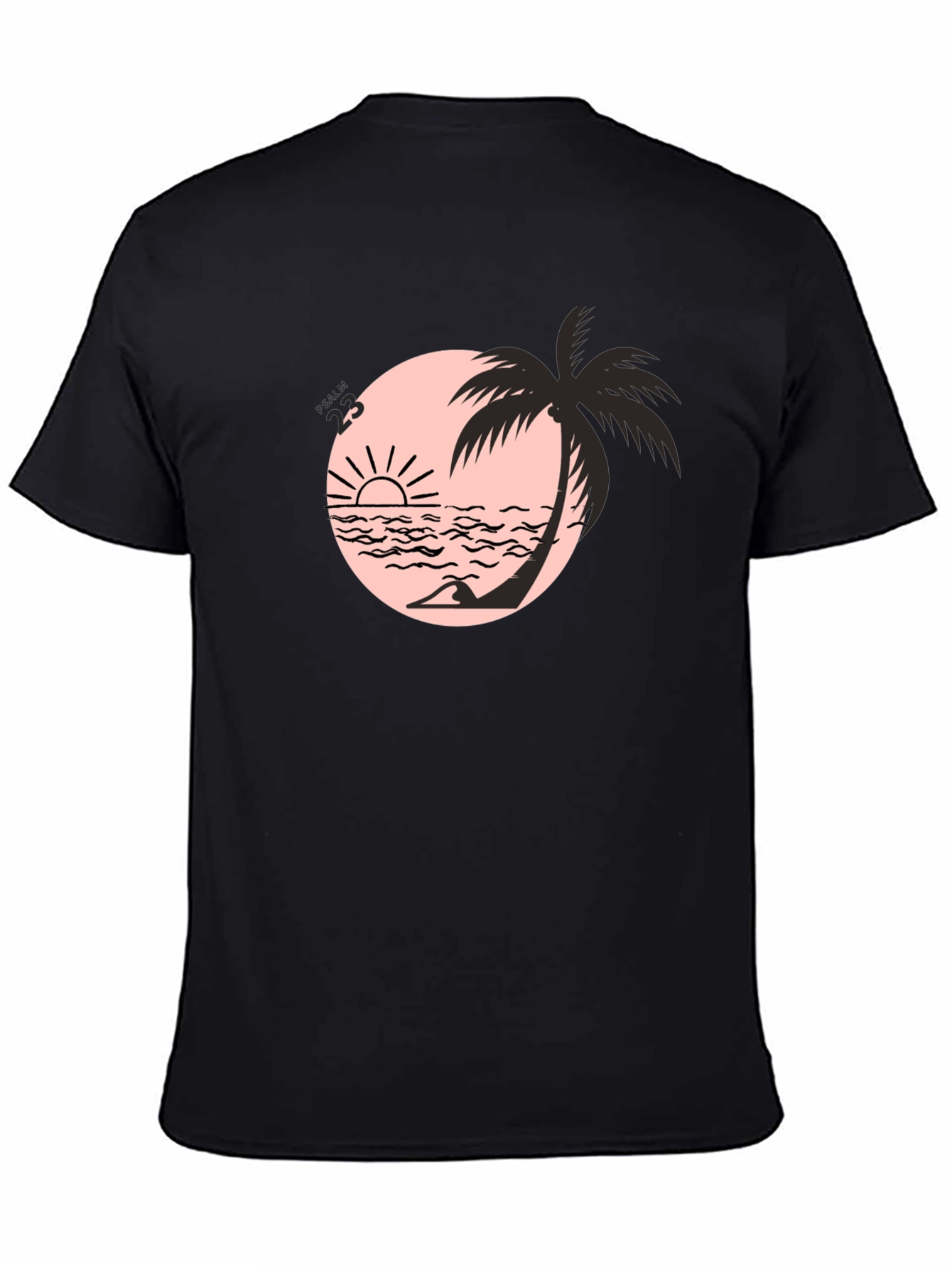 Black Beach Palm Graphic Tee