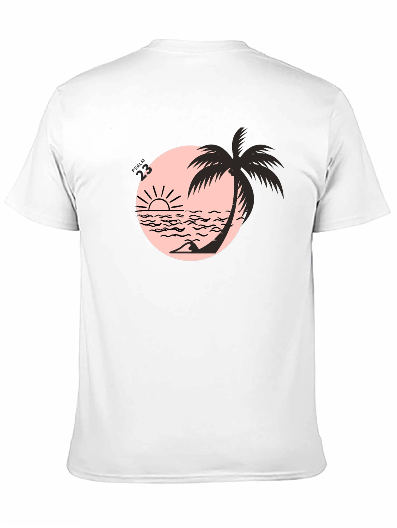 Black Beach Palm Graphic Tee